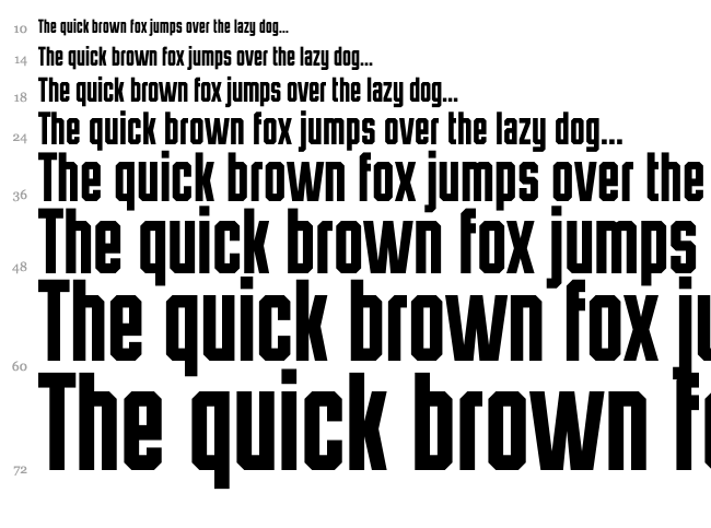 HermanoAlto Chisel font waterfall